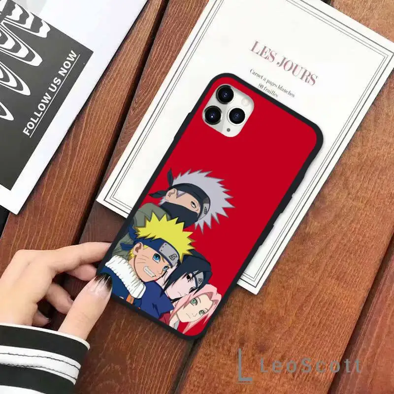 

Cartoon Naruto Sasuke Kakashi Phone Case for iPhone 11 12 mini pro XS MAX 8 7 6 6S Plus X 5S SE 2020 XR