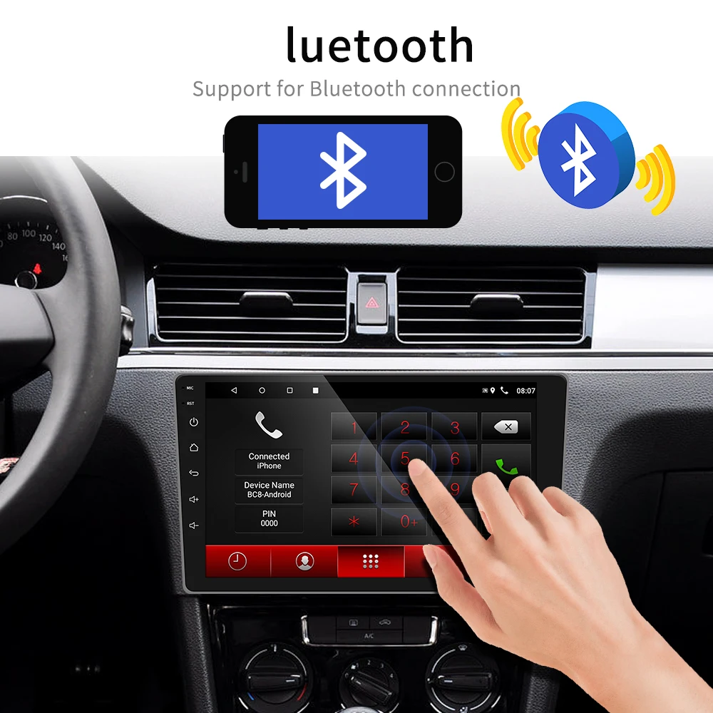2Din Android 10 1 автомобильное радио для Toyota Corolla E140/150 2006 2007-2009 2010 2011 2012 2013 Автомобильный