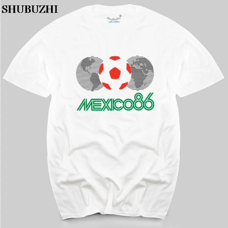 Мексиканская 86 Футболка 100% хлопок 1986 мужские топы футболки хлопковая футболка
