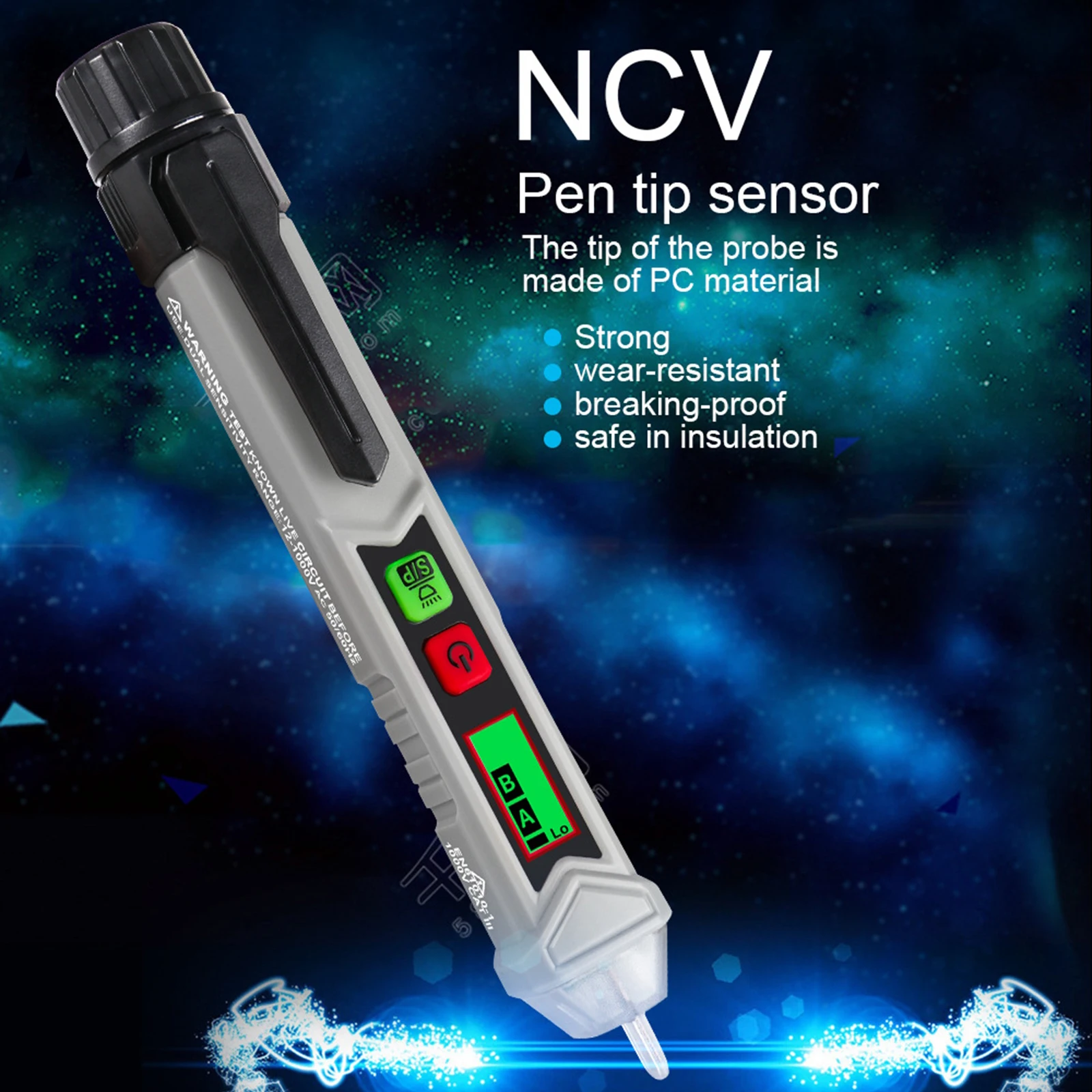 

Digital 12 1000V 48V-1000V AC/DC Voltage Detector Non Contact Tester Pen T8901 Tester Meter Volt Current Electric Test Pen