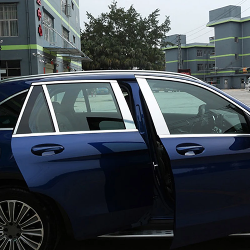 

Center Column Window Decorative Strip For Mercedes Benz GLC Class X253 200 250 300 4Door Sedan AMG B-pillar Modified Car Sticker