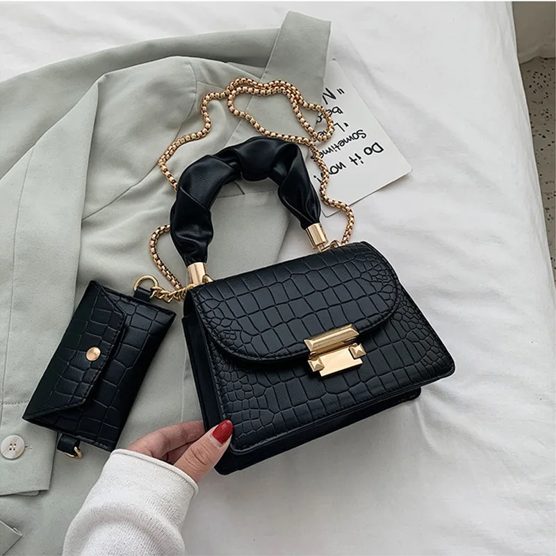 

2021 Tote Bags Super MINI PU Leather Crossbody Shoulder Bags for Women Chain Design Luxury Hand Bag Female Travel with Wallet