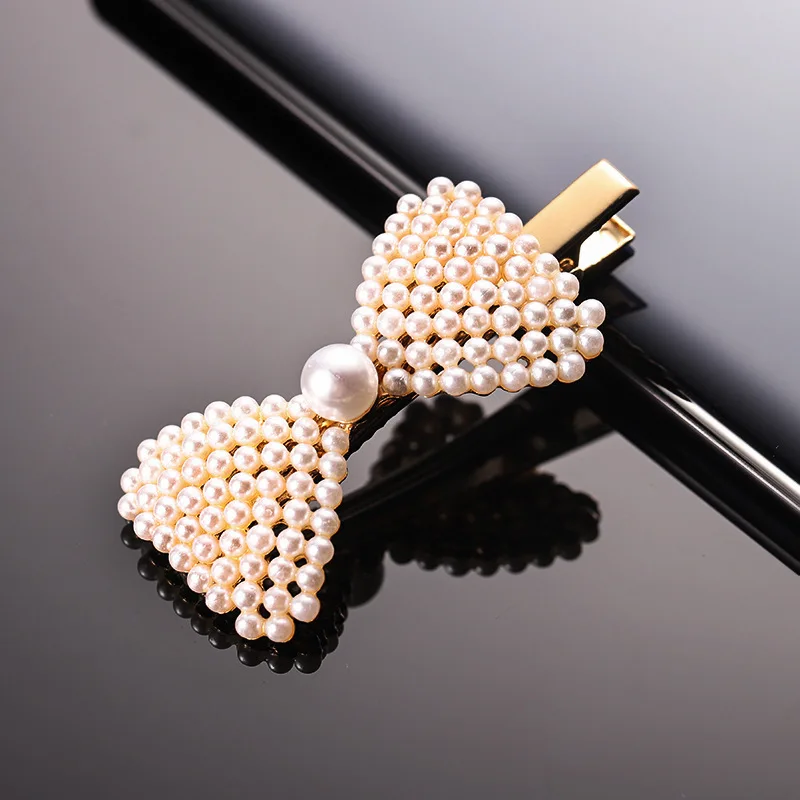 Мода перламутровыми бусинами Заколки для волос отдыха в ночном клубе утконоса
