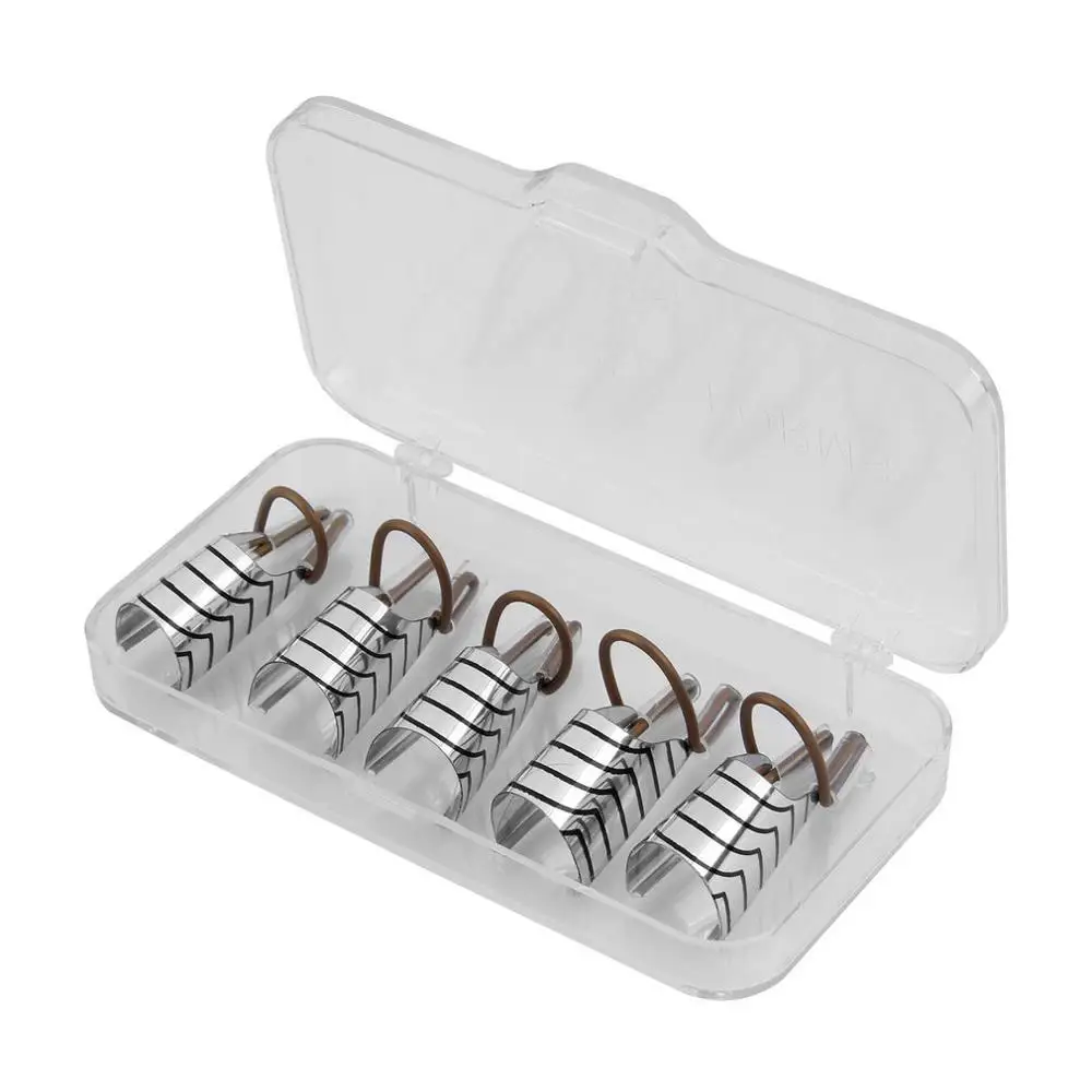 5 шт. многоразовые формы для ногтей алюминиевые направляющие инструмент