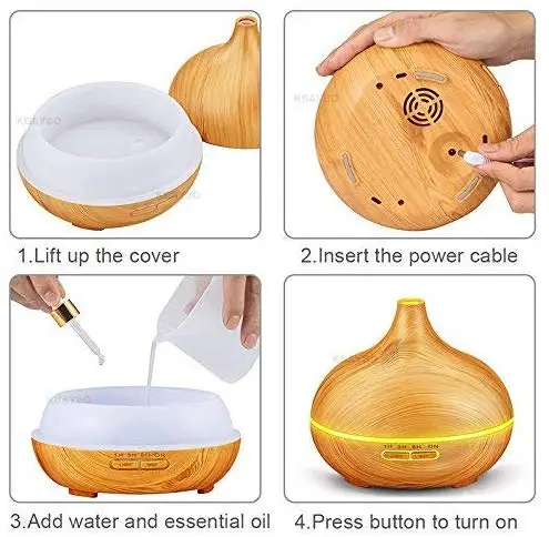 Древесное зерно благовония горелки 300 мл ароматерапия эфирное масло диффузор