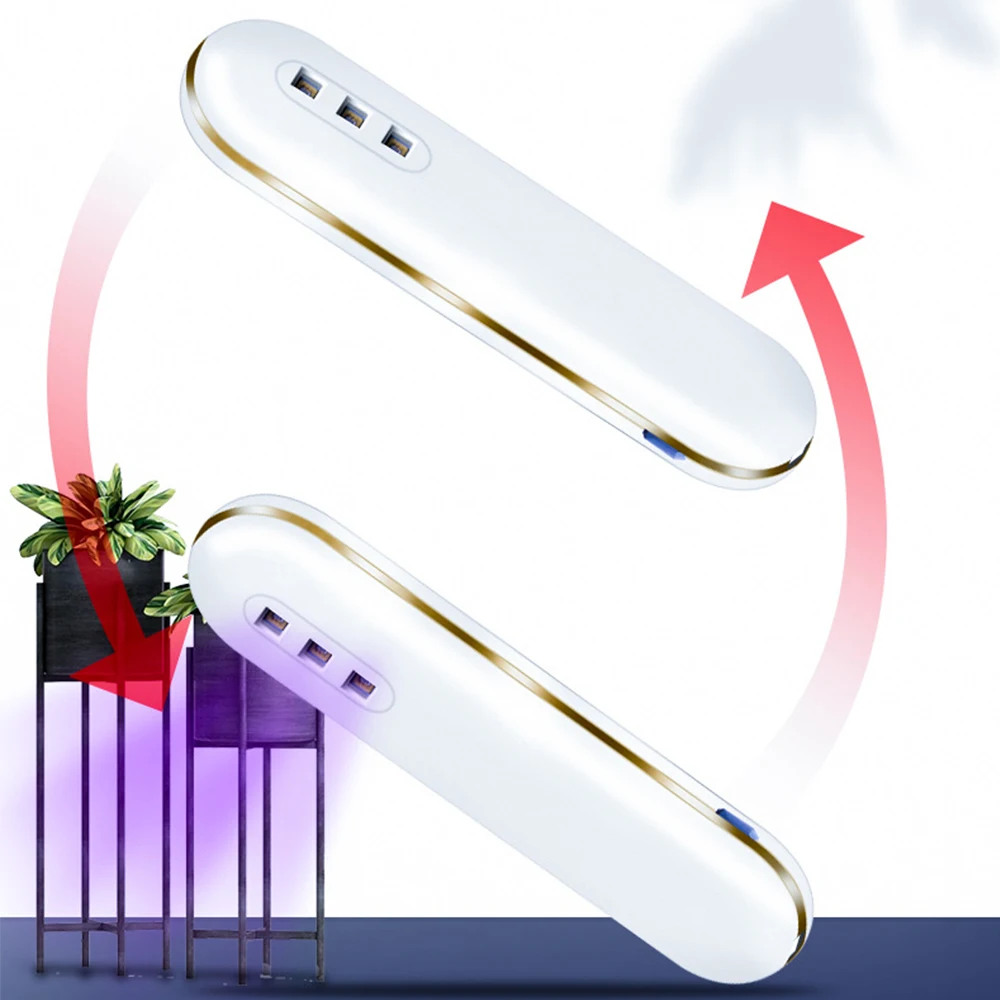 Ультрафиолетовая бактерицидная лампа портативная перезаряжаемая Бытовая для