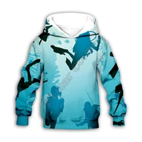 cool diver 3d printed hoodies family suit tshirt zipper pullover kids suit sweatshirt tracksuitpant shorts 01