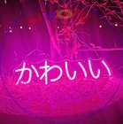 Индивидуальная японская кавайная светодиодная неоновая вывеска в японском стиле аниме, светильник для внутреннего декора, настенная Подвеска для девочек, подарок на день рождения, домашнюю комнату, спальню