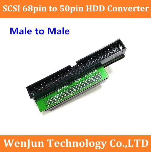 High Quality SCSI 68p to IDE 50p Hard drive adapter SCSI 68pin Male to 50pin Male HDD conveter adapter