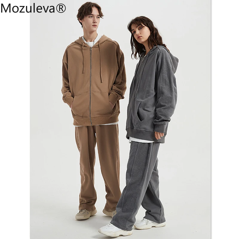 Mozuleva Winter Thicken Fleece Women Couple Sweatshirt Cotton Oversized Hoodies Sweatshirts Female Warm Pullovers Jacket Quality | Женская