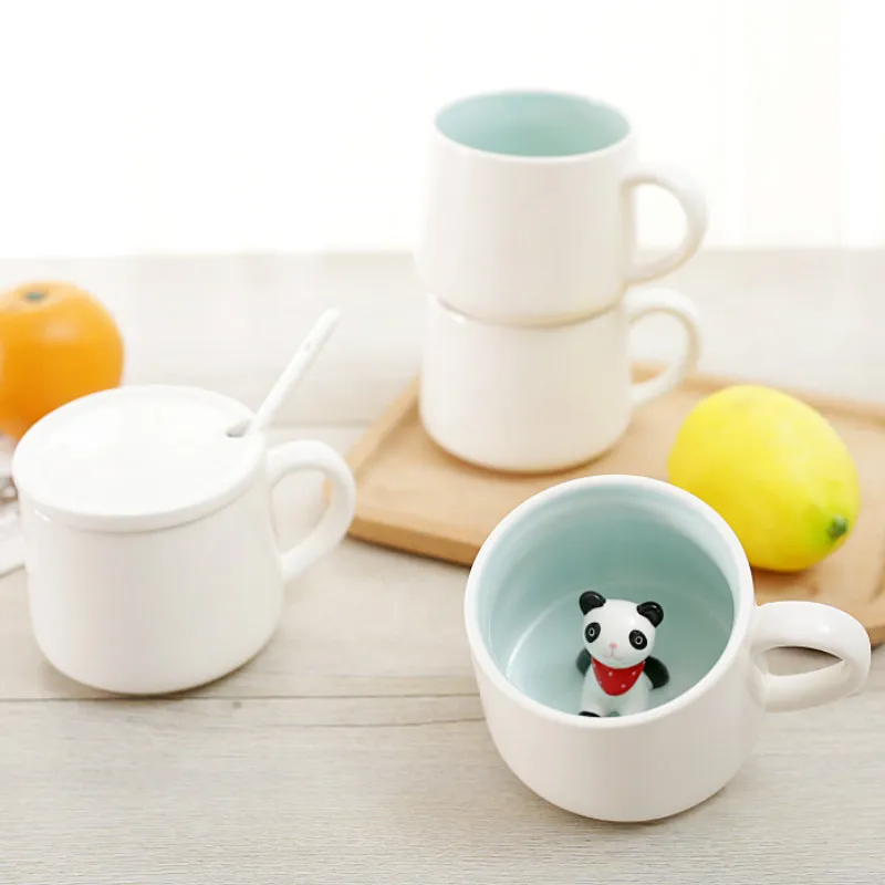 Креативная керамическая кружка с рождественским животным молоком кофейные