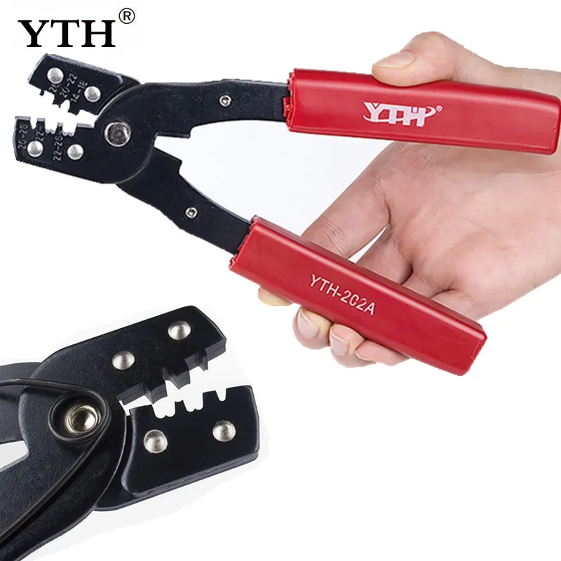 YTH обжимные плоскогубцы трубчатый терминал инструменты Мини Электрические 14-18AWG