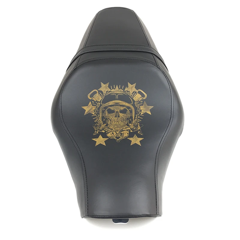 Черное сиденье для мотоцикла 5 видов водителя + пассажира два дивана тура скамья