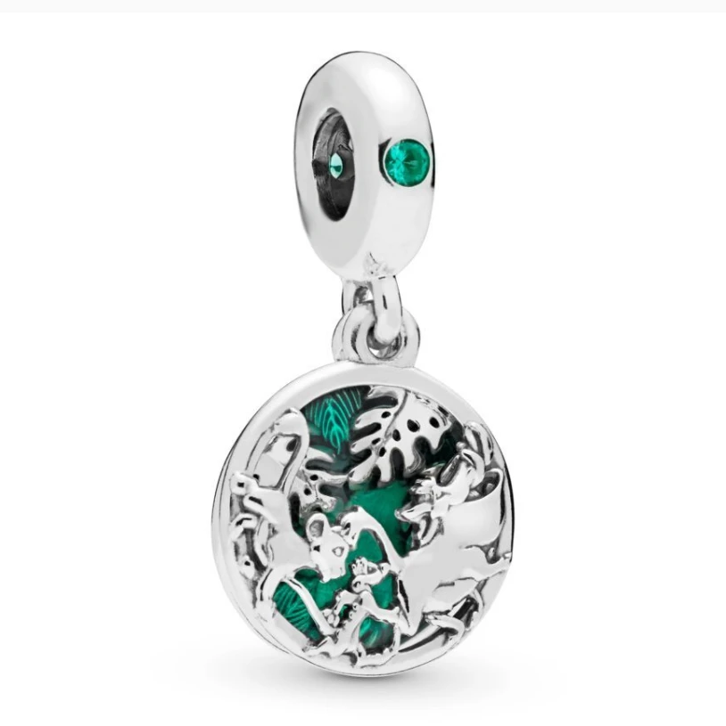 Подходит для оригинальных браслетов Pandora, новинка,,, рисунок льва, принцессы, История игрушек, инопланетянин, древесный кулон, сделай сам, динозавр, бусина - Цвет: P467