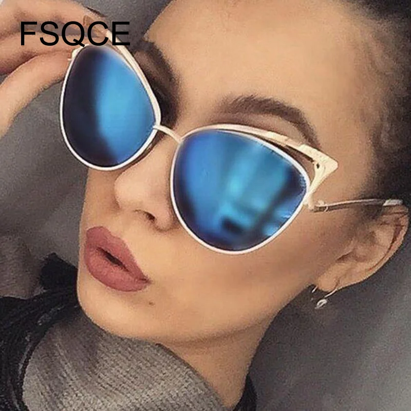Солнцезащитные очки кошачий глаз женские модные брендовые дизайнерские ретро