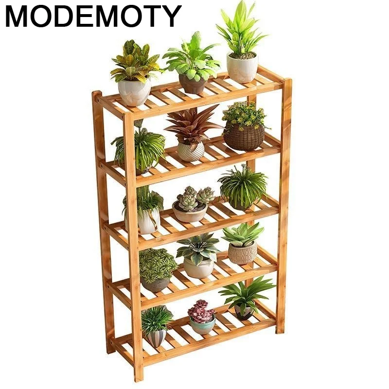 

For Estanteria Jardin Rack Living Room Huerto Urbano Madera Scaffale Porta Piante Dekoration Outdoor Balcony Shelf Flower Stand