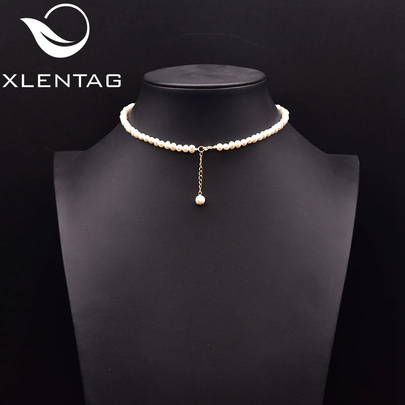 

Xlent Original Freshwater Pearl Necklace Women Girls Wedding Engagement Anime Horn Minimalism, Luxurious Bohemian Style Exquisit