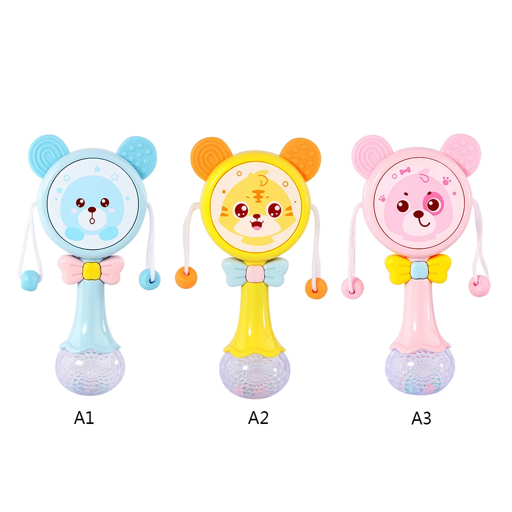 Детский барабан детский подарок Детская красочная светящаяся погремушка