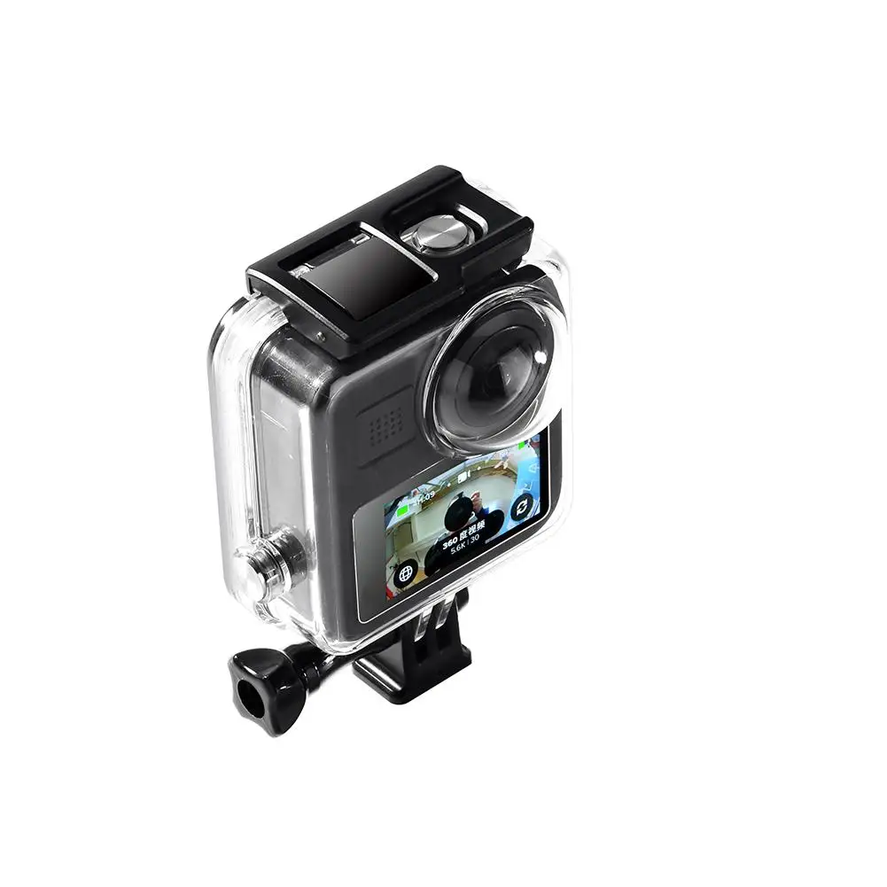 Купить Водонепроницаемый чехол для экшн-камеры Gopro -Max защитный чехол для дайвинга 45 м с крышкой для объектива аксессуары из закаленного стекла