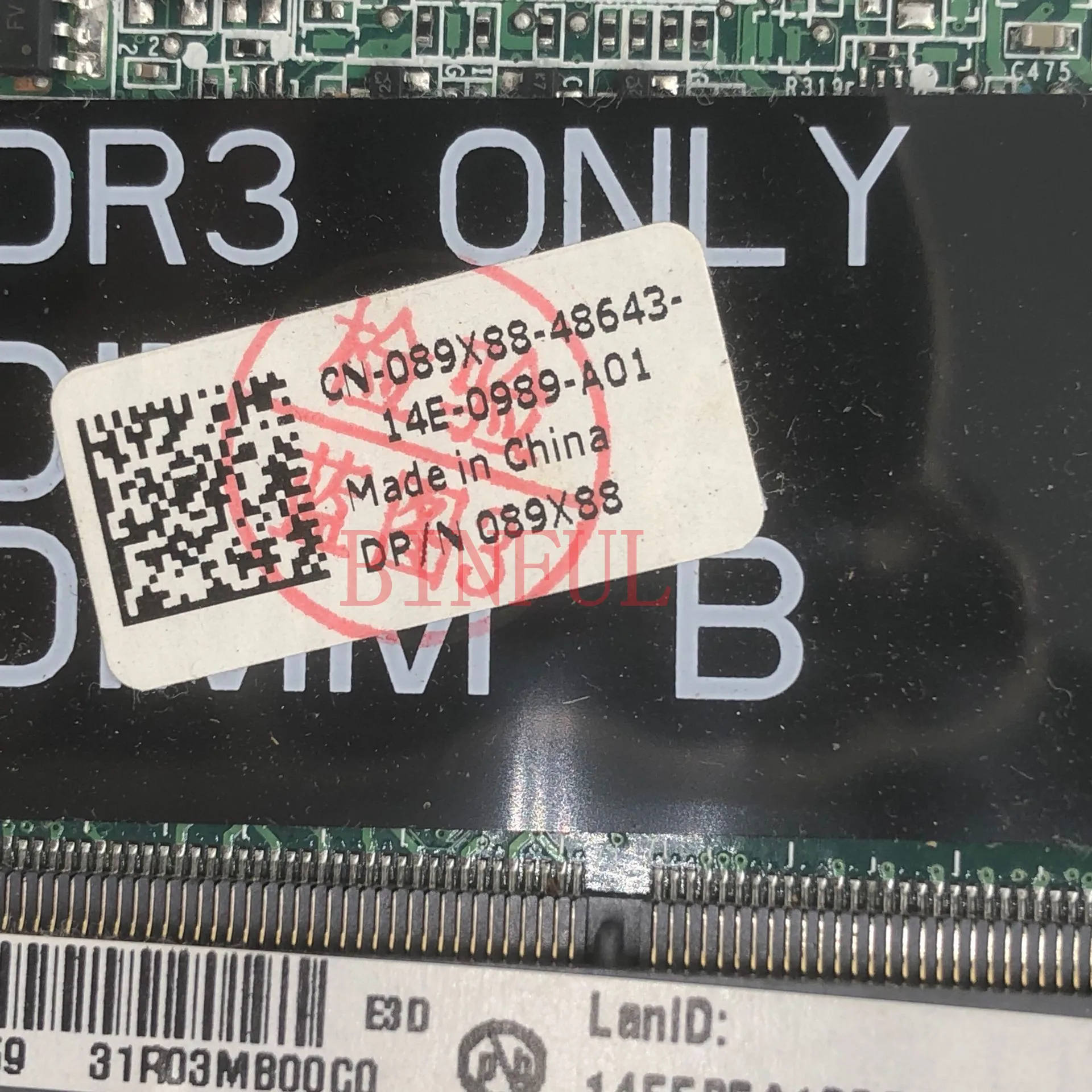 Материнская плата для ноутбука DELL 17R 3750 V3750 CN-089X88 089X88 89X88 материнская DA0R0MB6E1 REV:E HM67