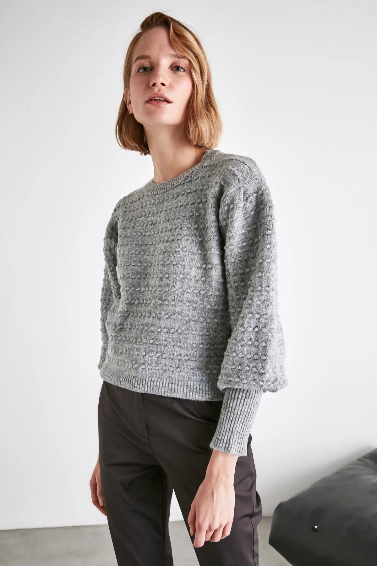 

Trendyol Mesh Detailed Knitwear Sweater TWOAW21KZ2337