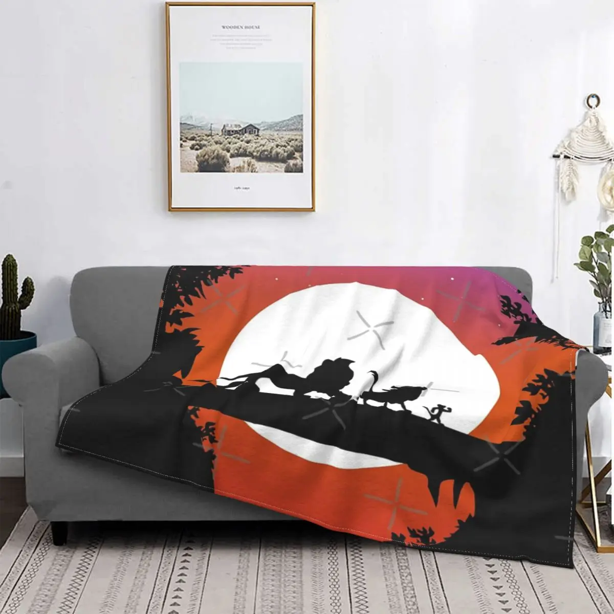 

Manta a cuadros Hakuna Matata, para cama colcha, manta a cuadros para Picnic, Sudadera con capucha, manta para niños