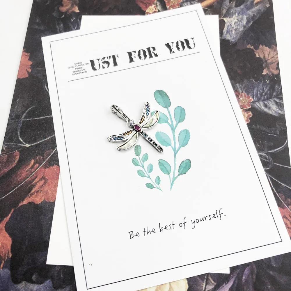 Красочная подвеска в виде стрекозы 2020 Весенняя мода новые винтажные ювелирные