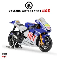 maisto 110 yamaha gp2009 moto 46 champion car racing original factory authorized simulation alloy motorcycle model toy car