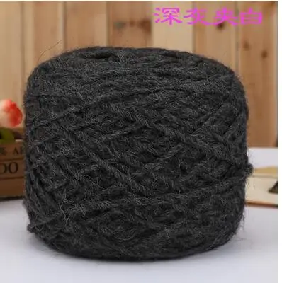 50 г/лот итальянская шерстяная пряжа Альпака 60% шерстяная пряжа ручная вязка - Цвет: dark gray white