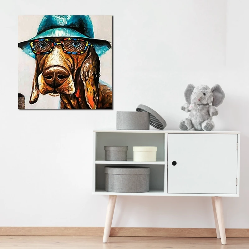 Набор для рисования с круглыми камнями и полотном полный алмазов создания