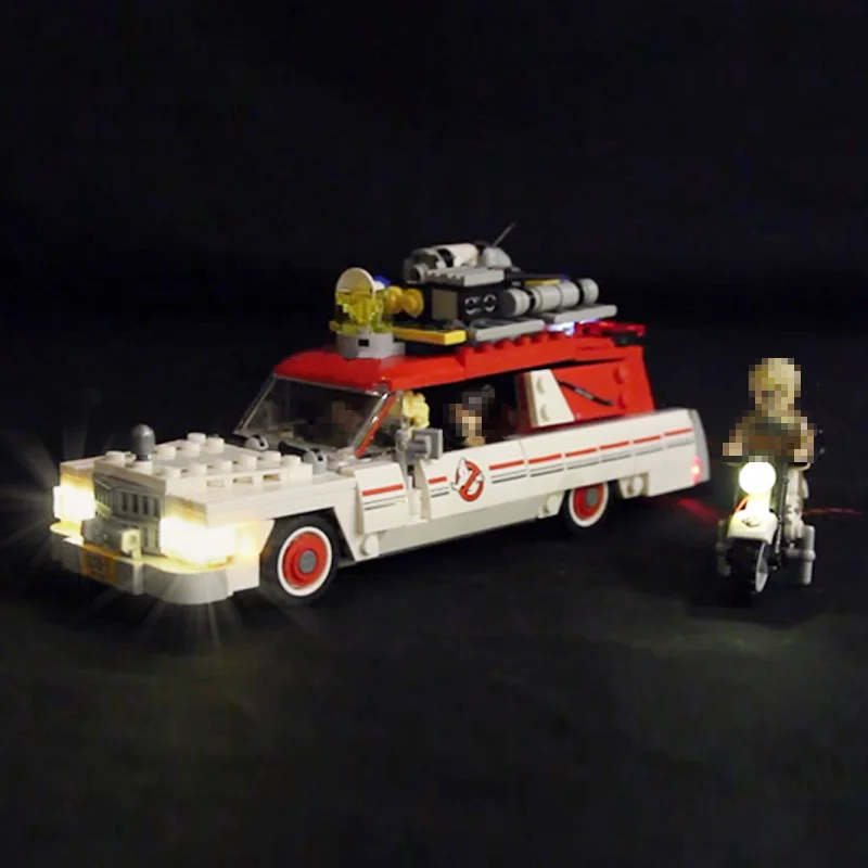 Светодиодный светильник для 75828 Ecto 1 & 2 Ghostbusters строительные кирпичи блоки кино