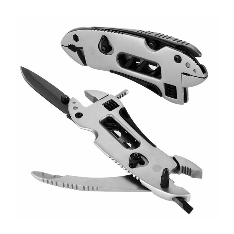 Pocket Multitool Pliers Multitul Knife Screwdriver Set Kit Mini Adjustable Wrench fold knife pliers Hiking Outdoor Camping Tool