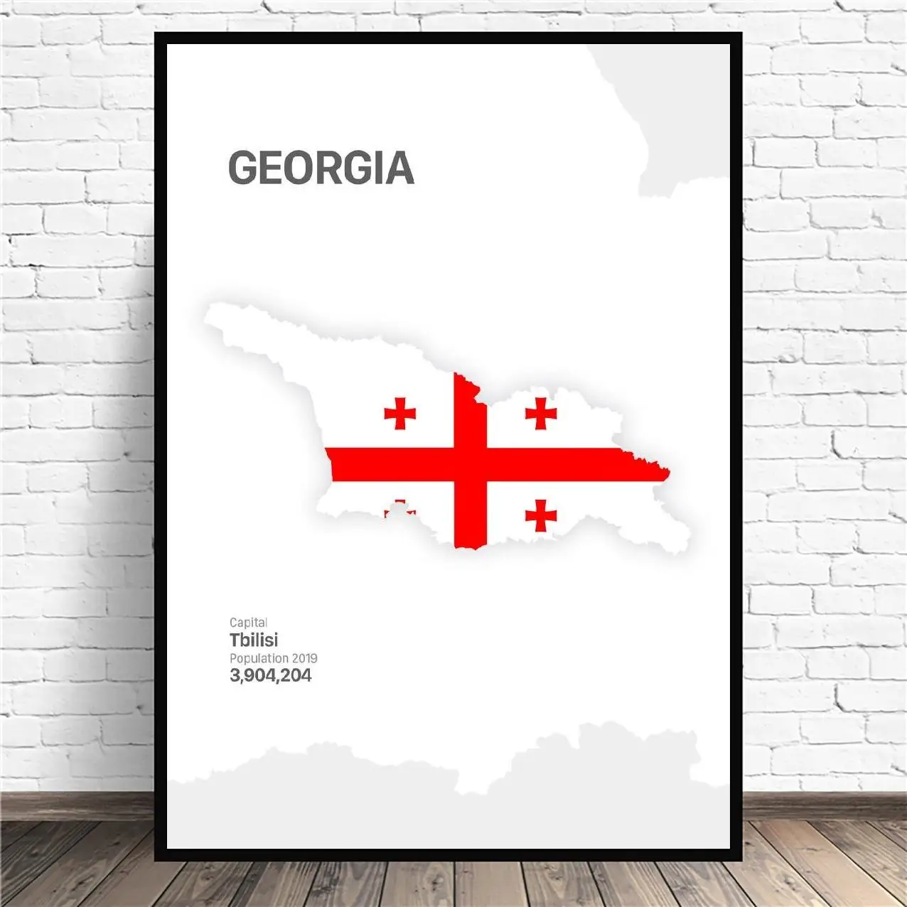 

Карта Грузии, Картина на холсте, настенные картины, принты для домашнего декора Настенный Плакат для декора для гостиной