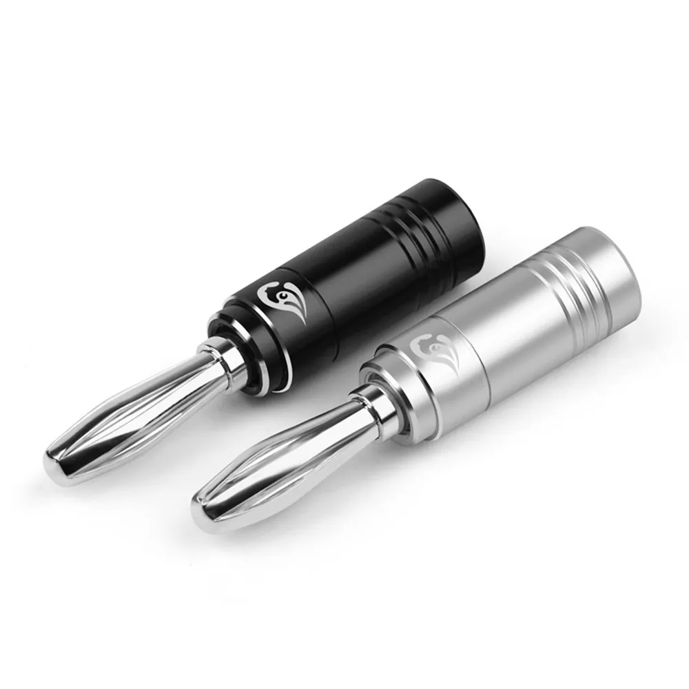 Родиевое покрытие динамик терминал банан аудио разъем из чистой меди без сварки s