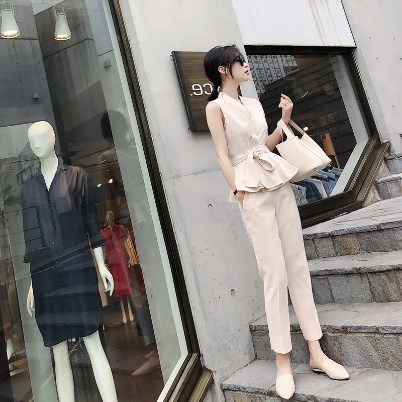 Комплект для женщин Новинка 2020 года сезон лето шикарный маленький костюм в