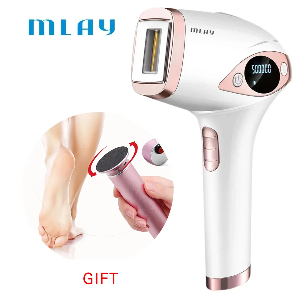 Mlay Laser T4 Hair Removal With Foot Sharpener Device Malay ICE Cold IPL Epilation 500000 Flashes Laser Hair Removal