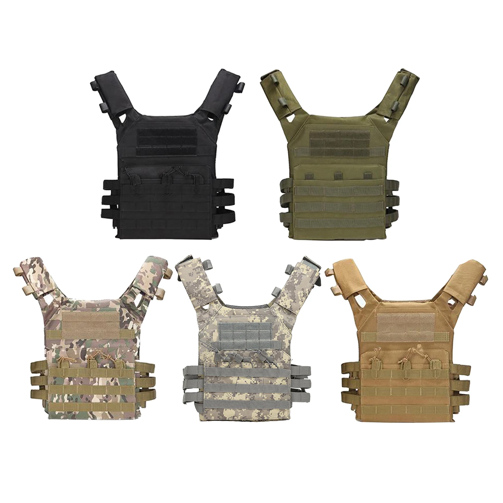 

Hunting Tactical Vest Adjustable CS Gaming Combat Training Airsoft Chest Outdoor Protective Lightweight Vest Military Equipment