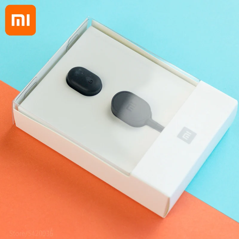 Оригинальные беспроводные мини-наушники-вкладыши Xiaomi, bluetooth наушники IPX4, водонепроницаемые наушники с микрофоном, bluetooth-гарнитура, смарт-наушники с одной кнопкой
