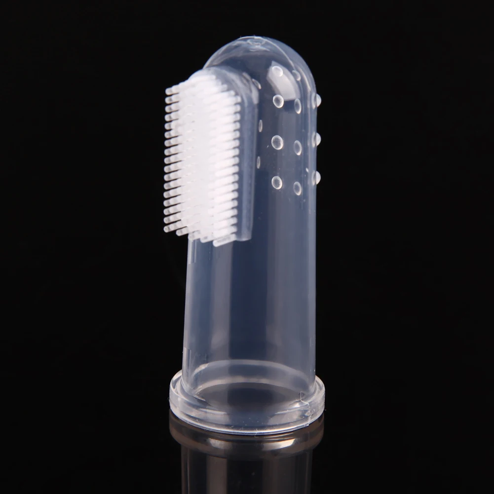 Мягкая Силиконовая зубная щетка для домашних животных очиститель зубов собак