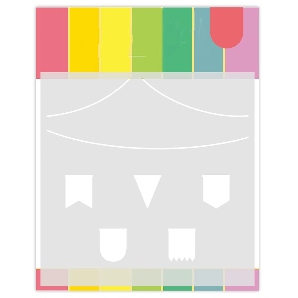 

Pennant Stencil Decoration Metal Cutting Stencil DIY Scrapbooking Easter Craft Embossing Making Stenci