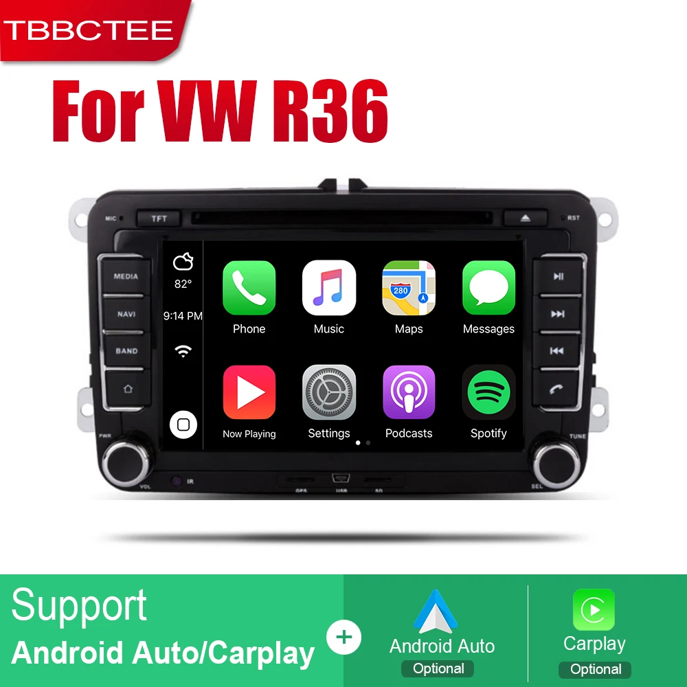 TBBCTEE Авто Радио 2 Din Автомобильный dvd-плеер на основе Android для Volkswagen VW R36 2010 2011 2012 2013