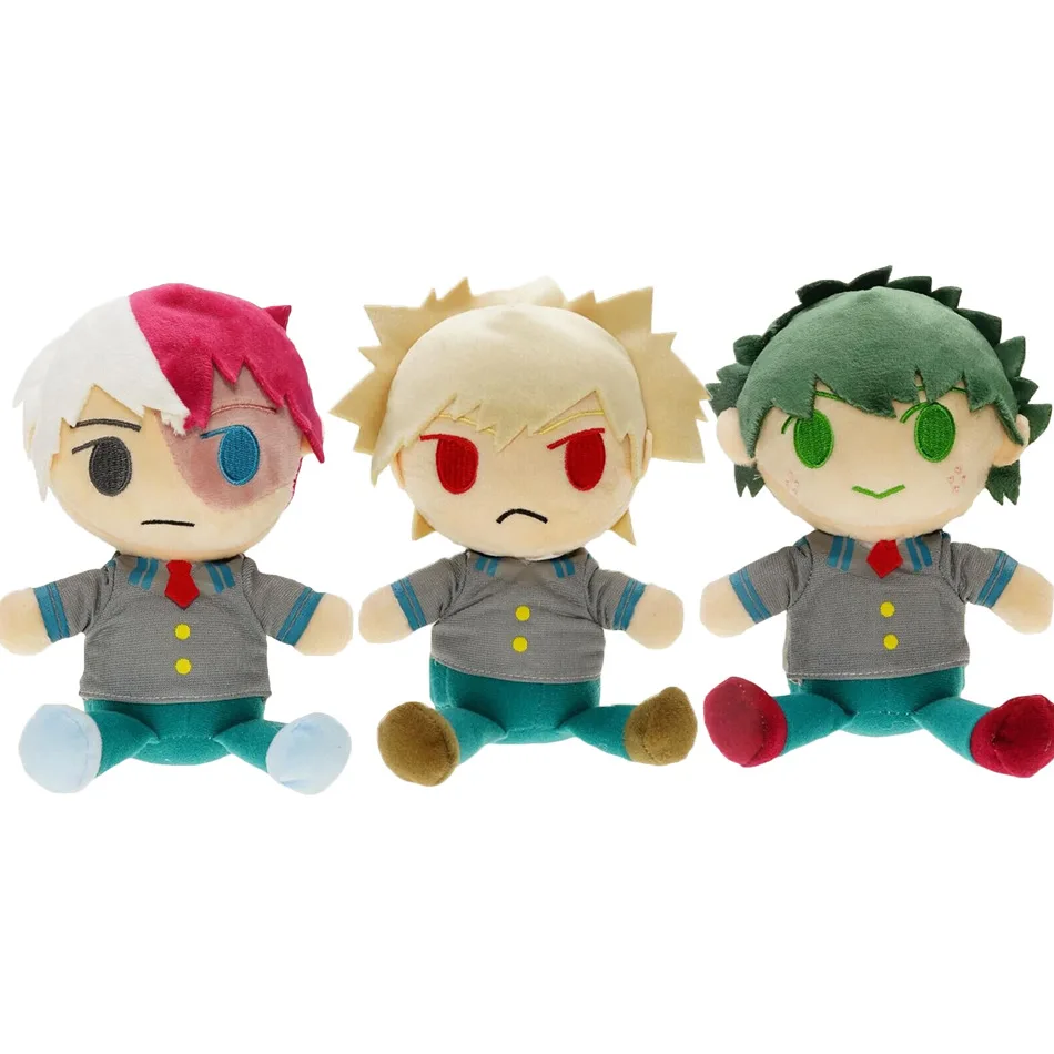 15 см аниме My Hero Academy izku Midoriya Katsuki Bakugou Shouto Todoroki плюшевые подвесные игрушки мягкие куклы подарок
