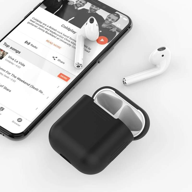 

Top LENTION Earphone Cover,Silicone Cases Shockproof Earphone Cover Convenient Charging for Apple Pods Charging Box Bags