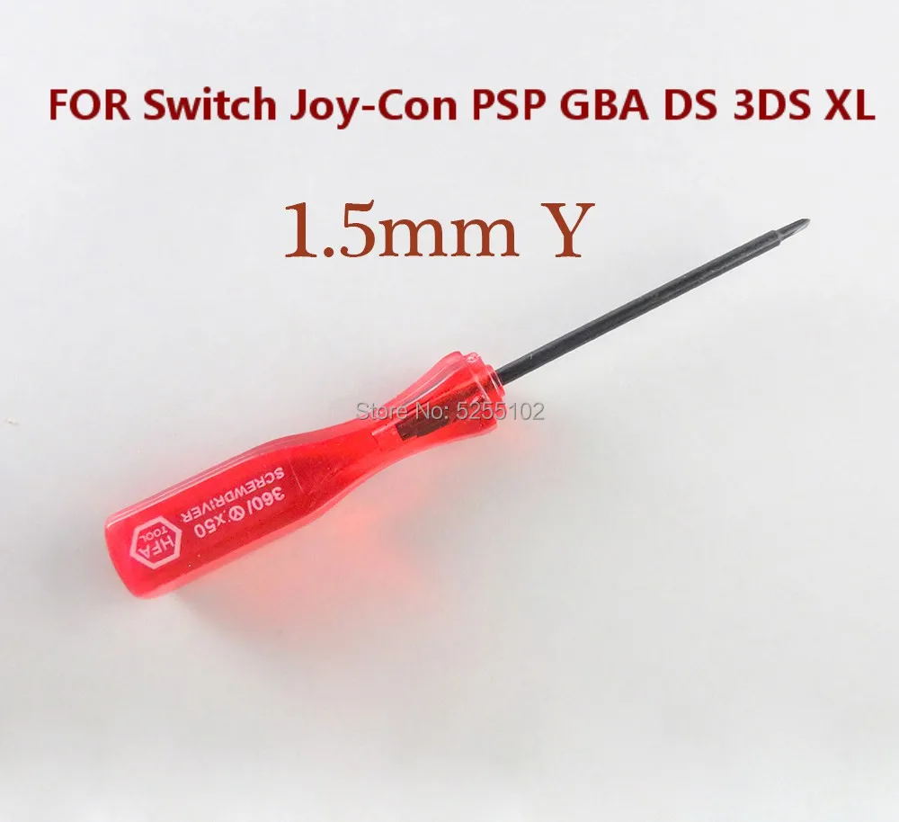 10 шт. ДЛЯ NS Switch Joy Con PSP GBA DS 3DS XL 1 5 мм отвертка с тремя крыльями Phillips Y-образный привод