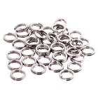 50 шт.компл. стальной Разъемный кольцевой соединитель для рыбалки двойная жесткая приманка кренк кольцо Приманка гаджет для рыбалки