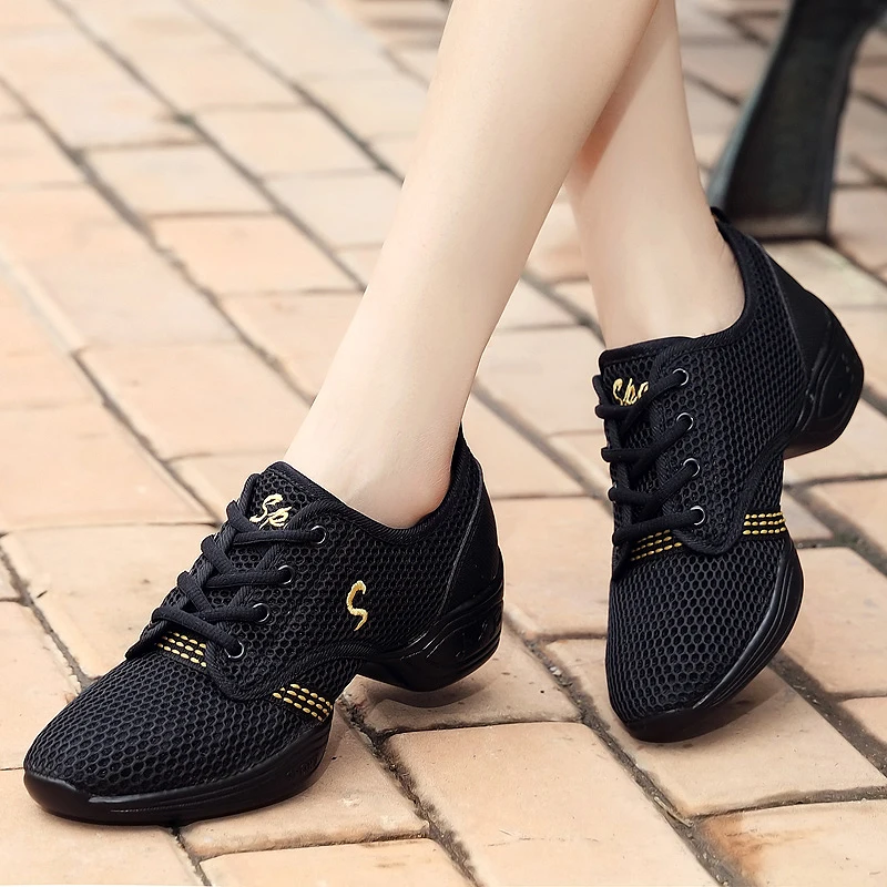 

Sports Feature Soft Outsole Breath Women Practice Shoes Tennis Sneakers For Woman Modern Jazz Dance Shoes Woman Zapatos Mujer