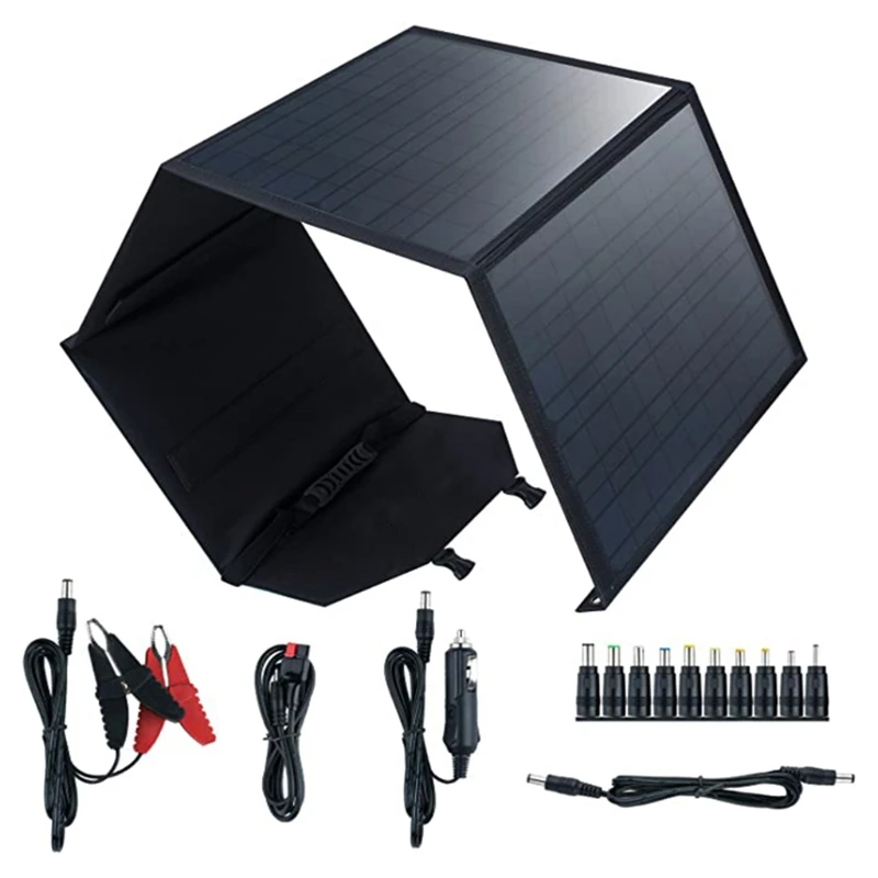

80WSolar Panel with DC Output Outdoor Fexible Charger Solar Battery Used for Home Lighting System Charger for Phones