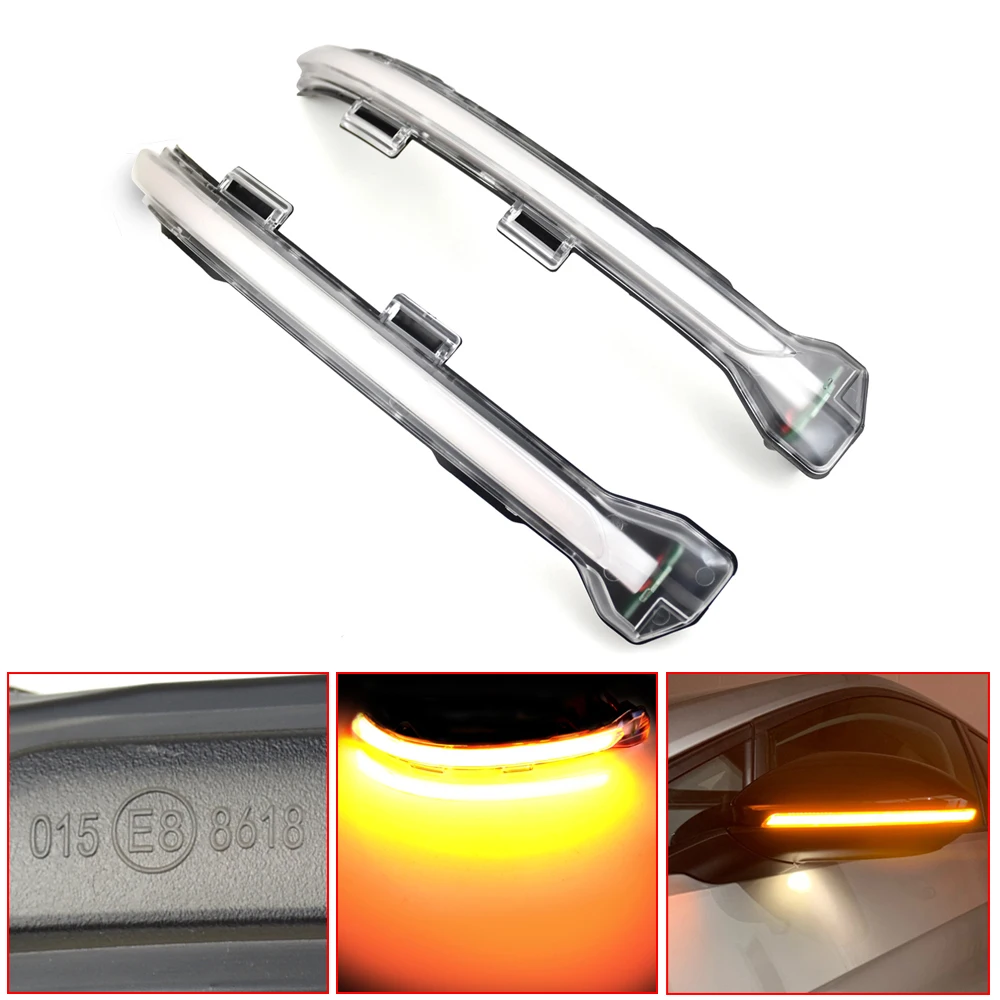 Dynamic Blinker Bright LED Turn Signal Crystal for VW Golf MK7 GTI 7 7.5 R Rline GTD Mirror Light clear 2013 2018 2019 2020 | Автомобили и