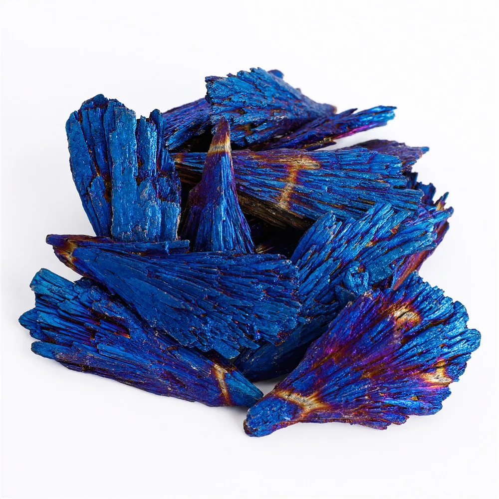 1 шт. камни и кристалл черный турмалин природные Синие Цвета минералы синий титан