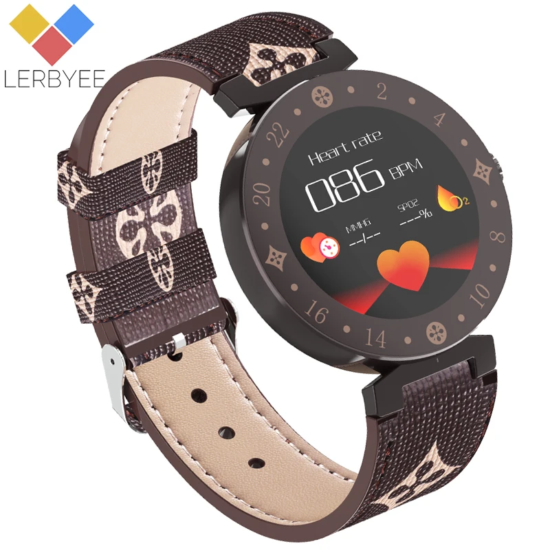 Lerbyee умный браслет Bluetooth Водонепроницаемый монитор сердечного ритма Для женщин